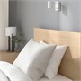 MALM, Каркас кровати, высокий, дубовый шпон, беленый/Лурой 991.322.90