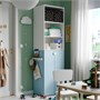 LASTARE, комбинация полок, белый/синий 896.307.84