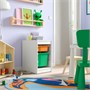 TROFAST, комбинация для хранения с ящиками, белый/светло-оранжевый ярко-зеленый 496.070.16
