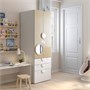 SMÅSTAD / PLATSA, шкаф-купе, белый/берёза, с 3 ящиками 194.308.54