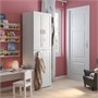 SMÅSTAD, шкаф-купе, белый с каркасом/с 2 штангами для одежды 293.909.04