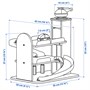 LILLABO, гараж с машиной и вертолетом, разноцветный 405.893.52