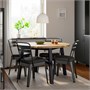 SKOGSTA / RAMSNÄS, стол и 4 стула, черная акация/антрацит Vissle темно-серый 496.237.09