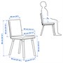 TONSTAD / TONSTAD, стол и 4 стула, кремовый/Бомстад золотисто-коричневый кремовый 995.997.64