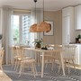 LISABO / HÖGVED, стол и 6 стульев, шпон ясеня/березы 796.301.00