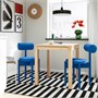 IKEA PS 2026, стол и 2 стула, сосна/Кнебек ярко-синий 796.477.61