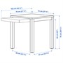 IKEA PS 2026, стол и 2 стула, сосна/Кнебек ярко-синий 796.477.61