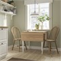 DANDERYD / SKOGSTA, стол и 2 стула, шпон дуба белый/акация 595.680.95