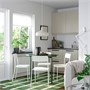 IKEA PS 2026 / VIHALS, стол и 4 стула, зеленый/белый 796.477.80