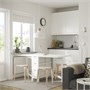 NORDEN / KYRRE, стол и 4 табурета, белый/береза 595.688.30