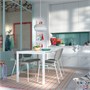 VIHALS / VIHALS, стол и 4 стула, белый белый/белый Tibbleby бежево-серый 795.995.24