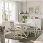 ROSENTORP / NÄSINGE, стол и 6 стульев, белый/Тибблби бежево-серый белый 696.116.68