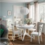 ROSENTORP / ROSENTORP, стол и 4 стула, белый/белый 596.117.15