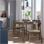 TONSTAD / SKANSNÄS, стол и 2 стула, дубовый шпон коричневой морилки/коричневый бук 196.337.95