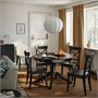 ROSENTORP / ROSENTORP, стол и 4 стула, черный/черный 096.117.13