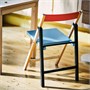 IKEA PS 2026, стол и 2 складных стула, сосна/синий/черно-красный 696.477.71
