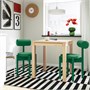 IKEA PS 2026, стол и 2 стула, сосна/Кнебек ярко-зеленый 396.477.58