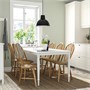 DANDERYD / SKOGSTA, стол и 6 стульев, белый/акация 295.451.85
