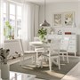 ROSENTORP / NÄSINGE, стол и 4 стула, белый/Тибблби бежево-серый белый 796.116.96