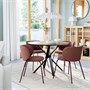 NORRMJÖLE / KRYLBO, стол и 4 стула, черный под дуб/Тибблби темно-красный 396.496.96