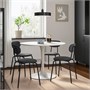 DOCKSTA / SANDSBERG, стол и 4 стула, белый/Реммарн антрацит 496.256.85