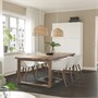 MÖRBYLÅNGA / GRÖNSTA, стол и 6 кресел, дубовый шпон коричневая морилка/белый 295.693.22