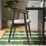 STOCKHOLM, стул с подлокотниками, темно-коричневый ясеневый шпон/Тресунд бежевый 206.212.11