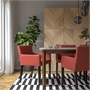 MÅRENÄS, стул с подлокотниками, черный/Гуннаред красно-коричневый 495.151.30