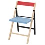 IKEA PS 2026, складной стул, березовый синий/черно-красный 206.179.59