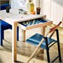 IKEA PS 2026, складной стул, березовый синий/черно-красный 206.179.59