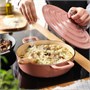 VARDAGEN, кастрюля с крышкой, эмалированный чугун светло-розового цвета 706.503.62