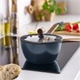 KLIPPFISK, кастрюля с крышкой, антипригарное покрытие стекло/дерево черно-синее 406.025.13