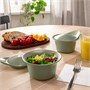 FÄRGKLAR, форма для духовки/сервировочная с крышкой, матовый светло-зеленый 805.417.73
