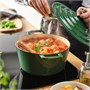 VARDAGEN, кастрюля с крышкой, эмалированный чугун темно-серо-зеленого цвета 506.503.63