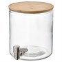 IKEA 365+, банка с краном, бамбук/прозрачное стекло 205.391.03