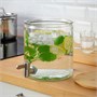 IKEA 365+, банка с краном, бамбук/прозрачное стекло 205.391.03