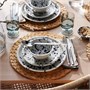 SILVERSIDA, миска, с рисунком/синяя 306.097.32