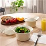 FÄRGKLAR, форма для духовки/сервировочная с крышкой, глянцевый бежевый 605.417.69