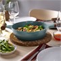 KLIPPFISK, сотейник с крышкой, антипригарное покрытие стекло/дерево серо-бирюзовый 606.025.07