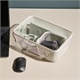 IKEA 365+, корзина с крышкой, квадратный металл/белый бамбук 396.177.80