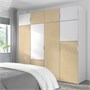 PLATSA, шкаф 9 дверей+3 ящика, белый Кальбоден/под живую сосну FONNES белый 595.650.68