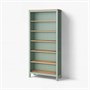 HEMNES, книжный шкаф, серо-зеленая/светло-коричневая морилка 205.961.60