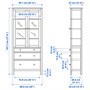 HEMNES, Комбинация для хранения с дверцами/ящиками, серо-зеленая/светло-коричневая морилка 996.023.42