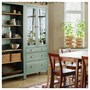 HEMNES, Комбинация для хранения с дверцами/ящиками, серо-зеленая/светло-коричневая морилка 195.910.69