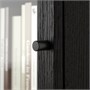 BILLY / OXBERG, книжный шкаф со стеклянными дверями/дополнительным блоком, под черный дуб 794.836.51