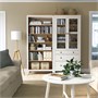 HEMNES, Комбинация для хранения с дверцами/ящиками, белая/светло-коричневая морилка 596.499.83