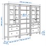 HEMNES, Комбинация для хранения с дверцами/ящиками, черно-коричневый/светло-коричневый 293.365.68