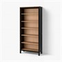 HEMNES, книжный шкаф, черно-коричневый/светло-коричневый 704.522.96