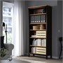 HEMNES, книжный шкаф, черно-коричневый/светло-коричневый 704.522.96