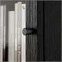 BILLY / OXBERG, книжный шкаф с дверцами, под черный дуб/прозрачное стекло 496.237.66